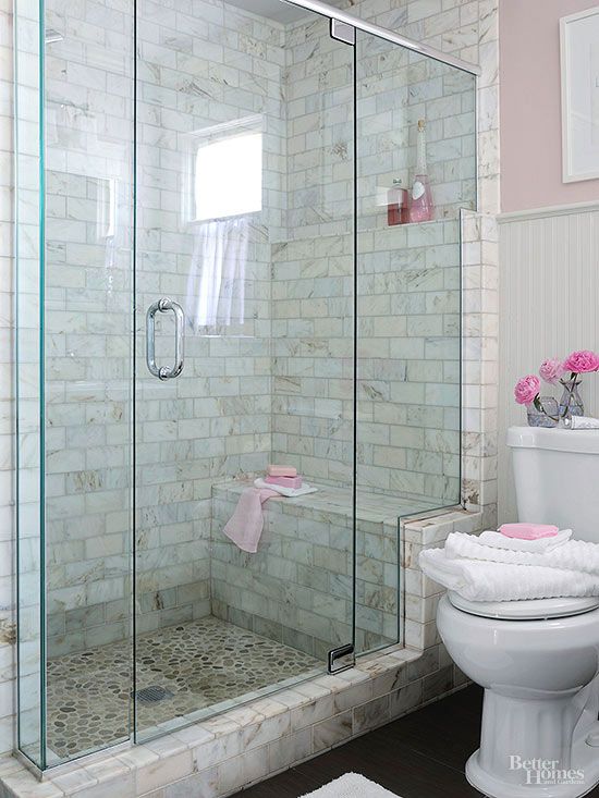 walk-in showers for small bathrooms | better homes & gardens