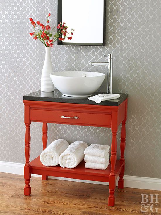 Single Vanity Design Ideas Better, Vessel Sink Cabinet Ideas