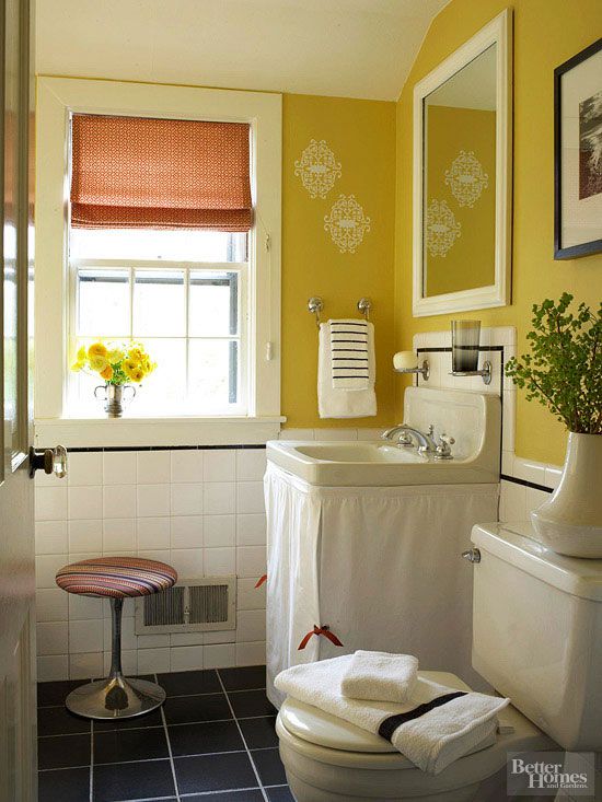 Yellow Bathroom Decorating & Design Ideas | Better Homes ...
