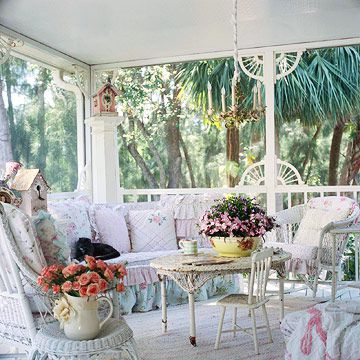 A Salvage Chic Outdoor Room Better, Shabby Chic Outdoor Table