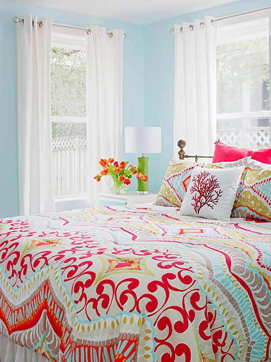 real-life colorful bedrooms