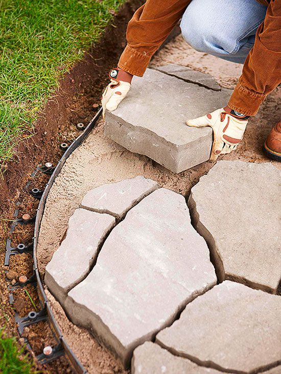 How to Install a Flagstone Paver Patio | Better Homes ...
