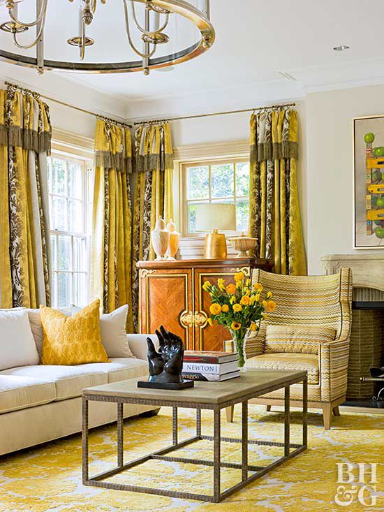 Decorating Ideas for a Yellow Living Room | Better Homes ...