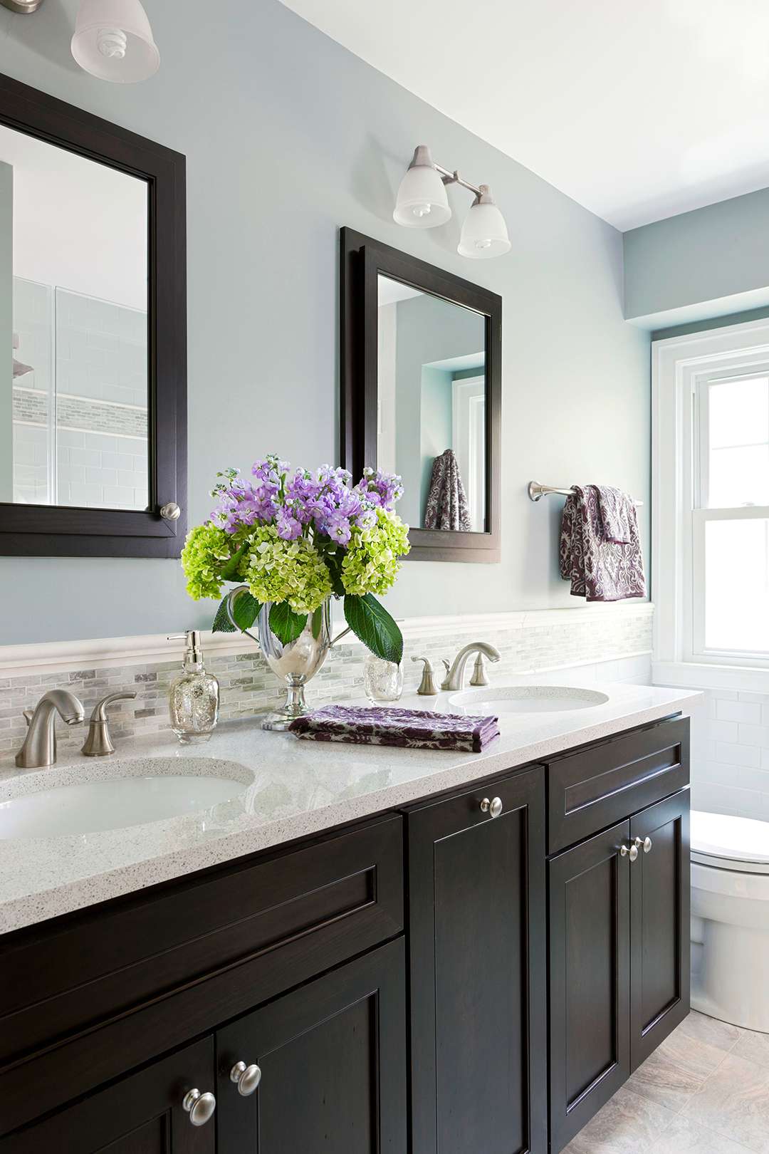 A Transitional Master Bathroom Tour | ZDesign At Home 