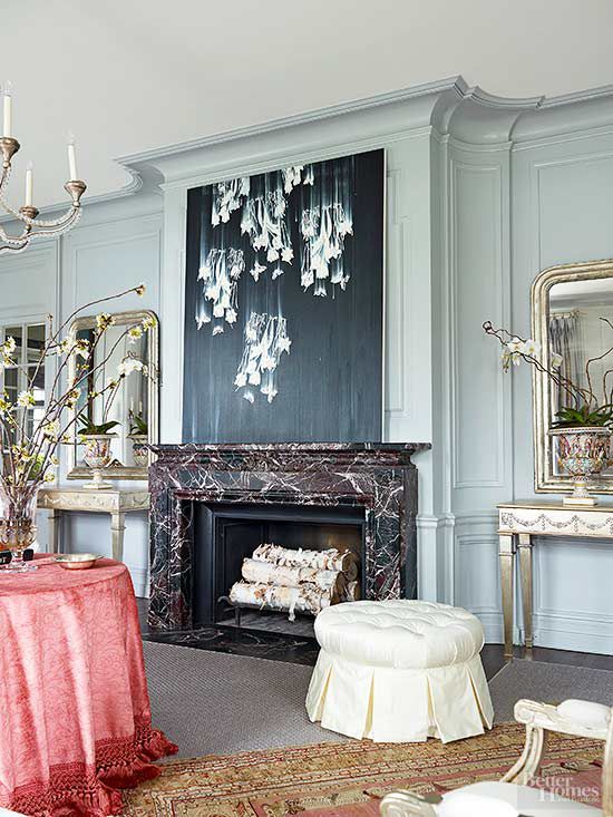 Fabulous Marble Fireplace Design Ideas, Black Marble Fireplace Surround Ideas