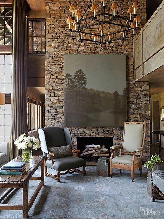 Stacked Stone Fireplace Ideas Better, How To Add Stacked Stone Fireplace