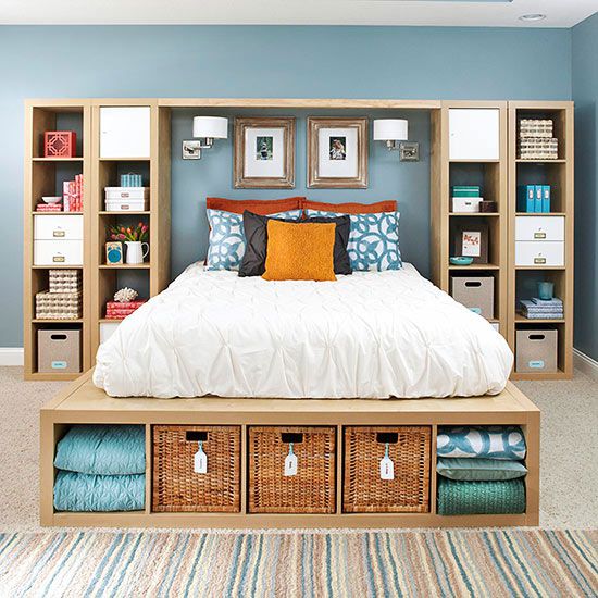 Diy Under Bed Storage Better Homes, How To Build A King Platform Bed With Drawers