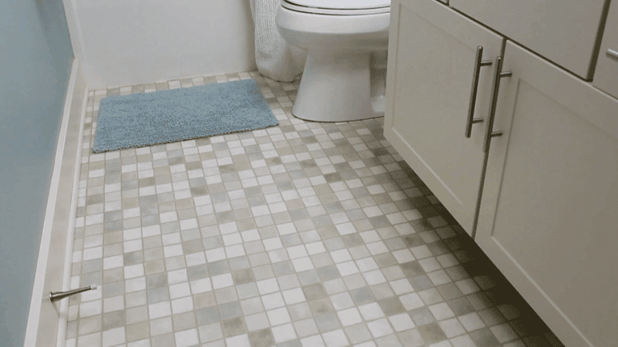How To Clean A Bathroom Floor Better Homes Gardens - What Direction To Lay Tile In Small Bathroom