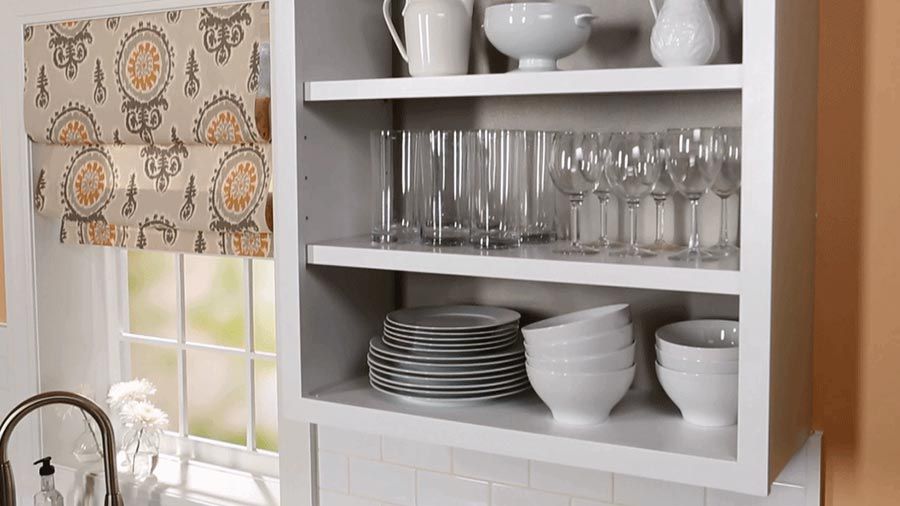 How To Convert Kitchen Cabinets To Open Shelving Better Homes