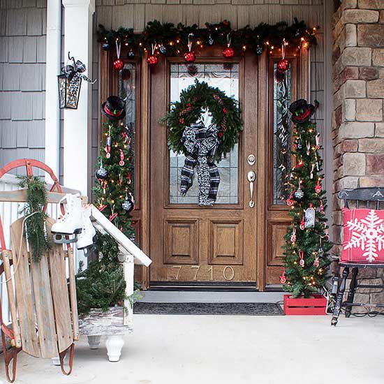 Farmhouse-Inspired Christmas Porches | Better Homes & Gardens