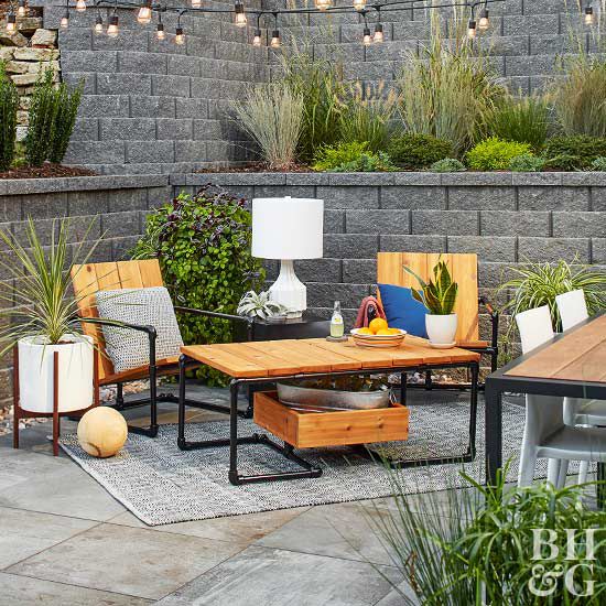 Our Best Diy Outdoor Furniture Ideas Better Homes Gardens - How To Make A Patio Set