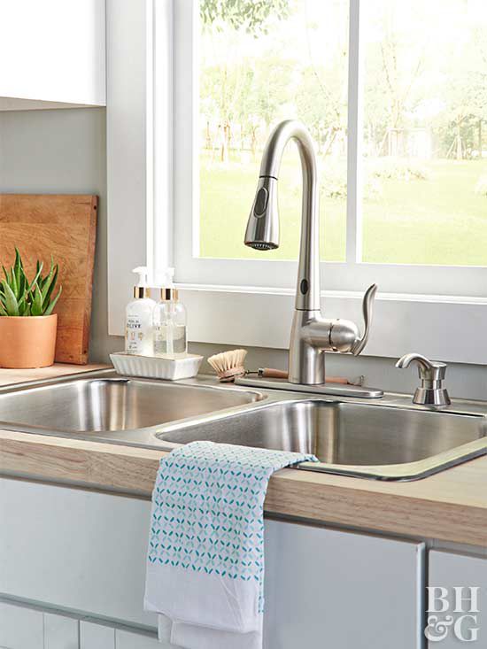 Kitchen Sinks Amp Faucets Better Homes Gardens