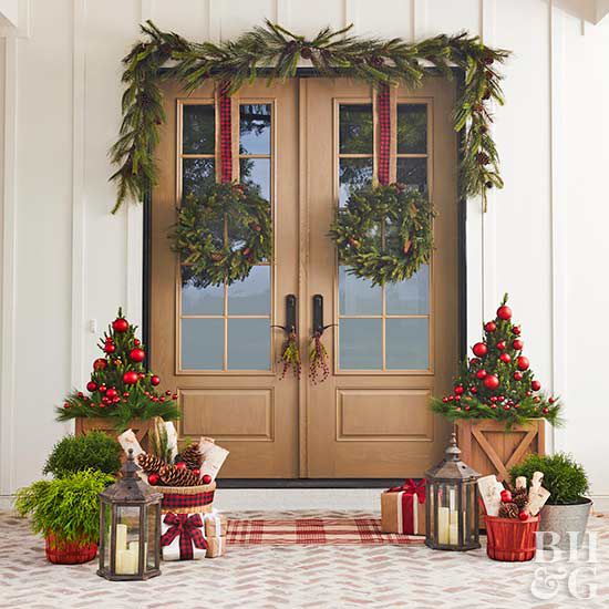 Christmas Decor Christmas Swag Christmas wreath Door Swag Red and Gold Swag Christmas door decoratio Swag Traditional Christmas Decor