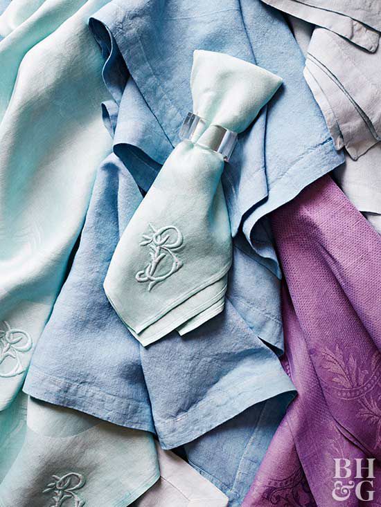How to Make Dyed Napkins