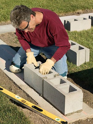 Build a Concrete Block Wall | Better Homes & Gardens