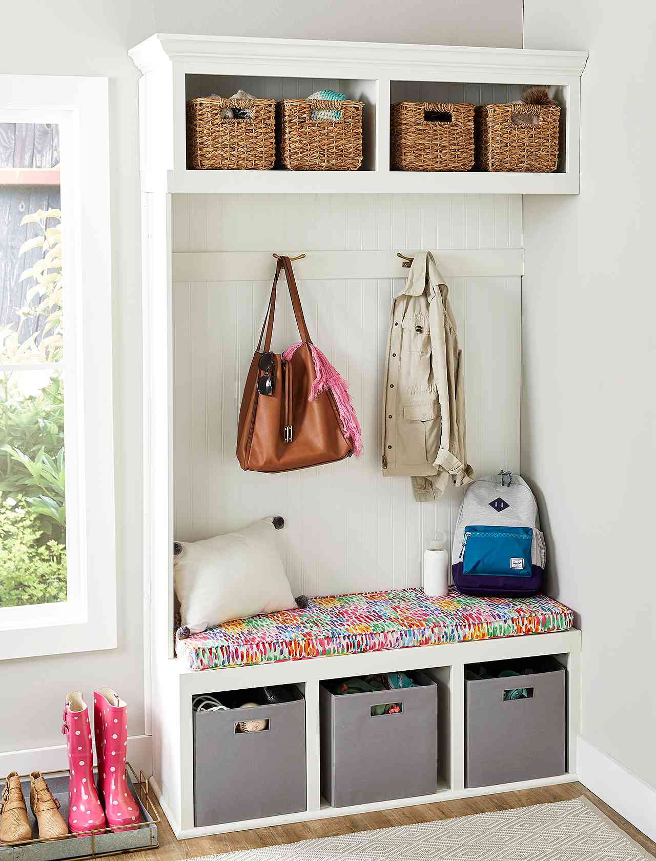 How To Build A Mudroom Bench Better, Mudroom Shelving Units