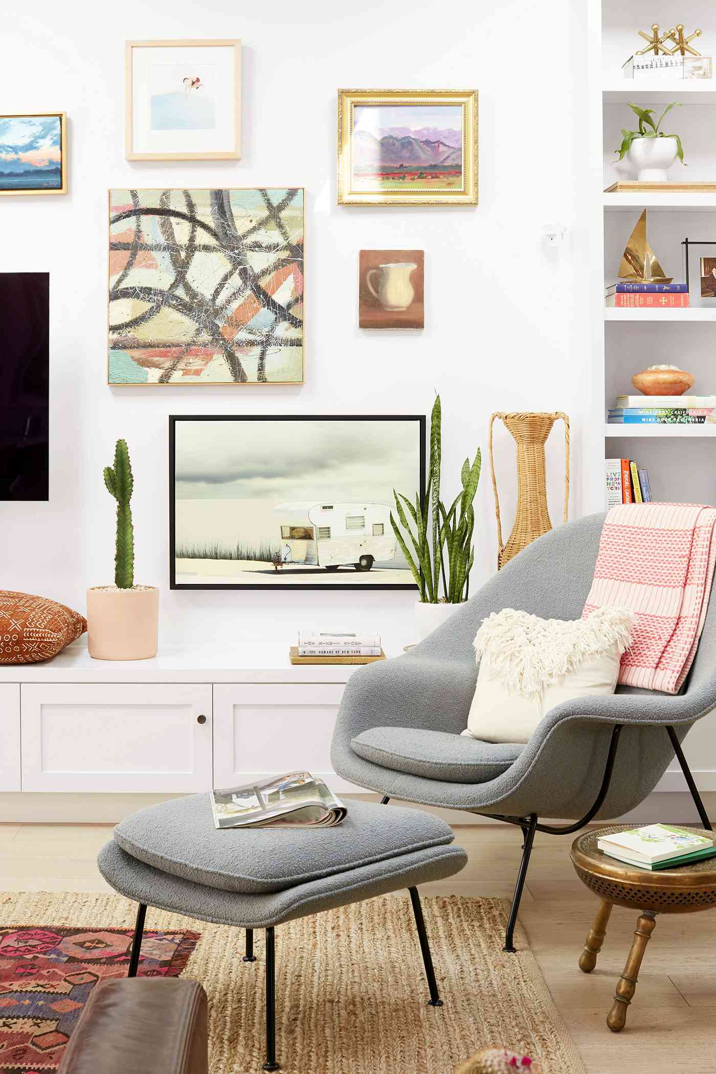 Simple Modern Landscape Canvas Painting Wall Art Room Bedroom Home Decor Littl 