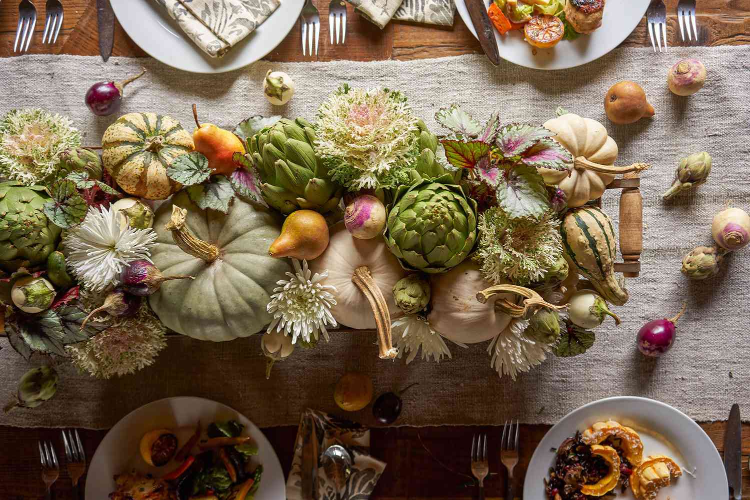 White Chenille Pumpkin Handmade Autumn//Fall//Thanksgiving Farmhouse Decorations