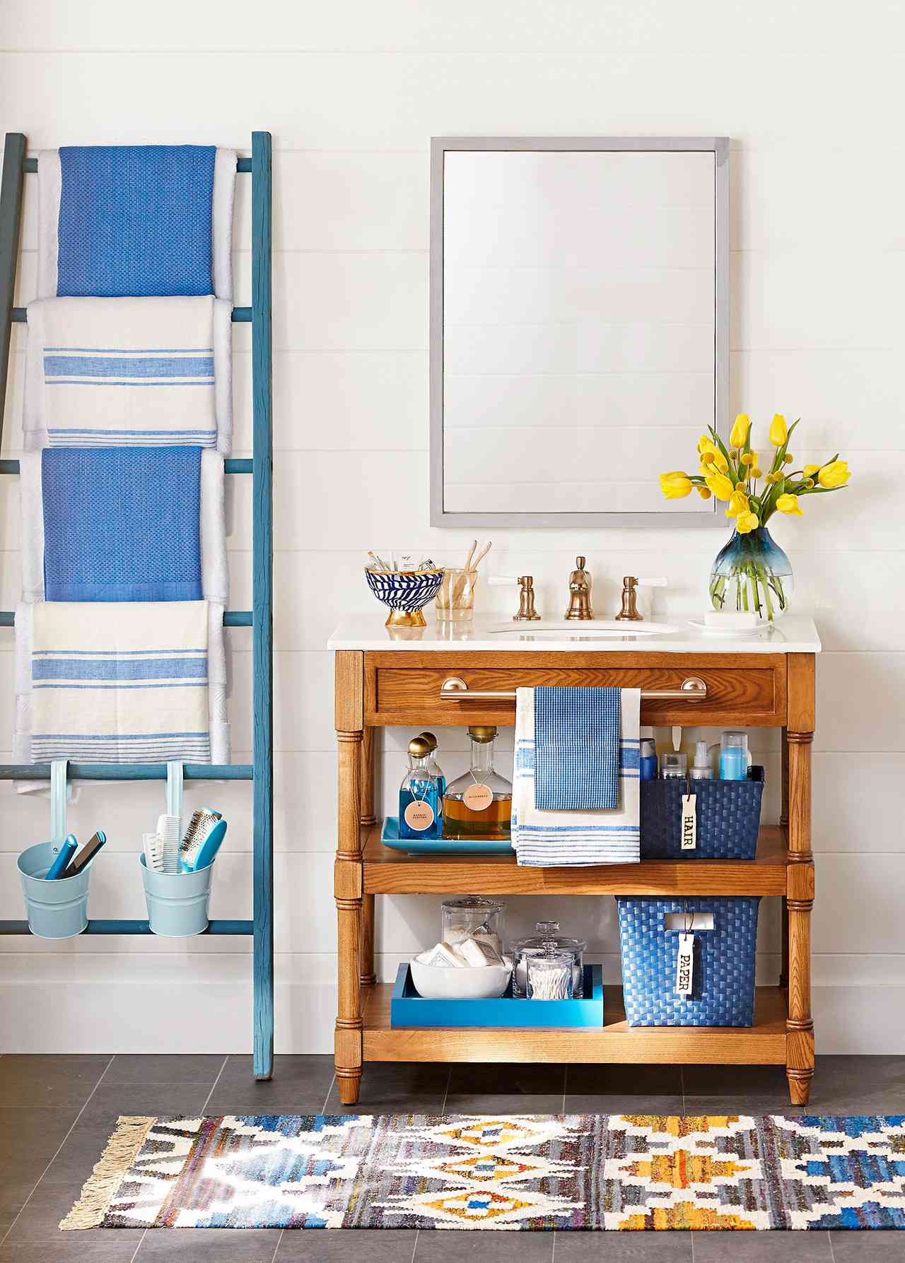 Kitchen Organizer Bathroom Wall Storage Rack Shower Shelf Basket Floor Storage/ 