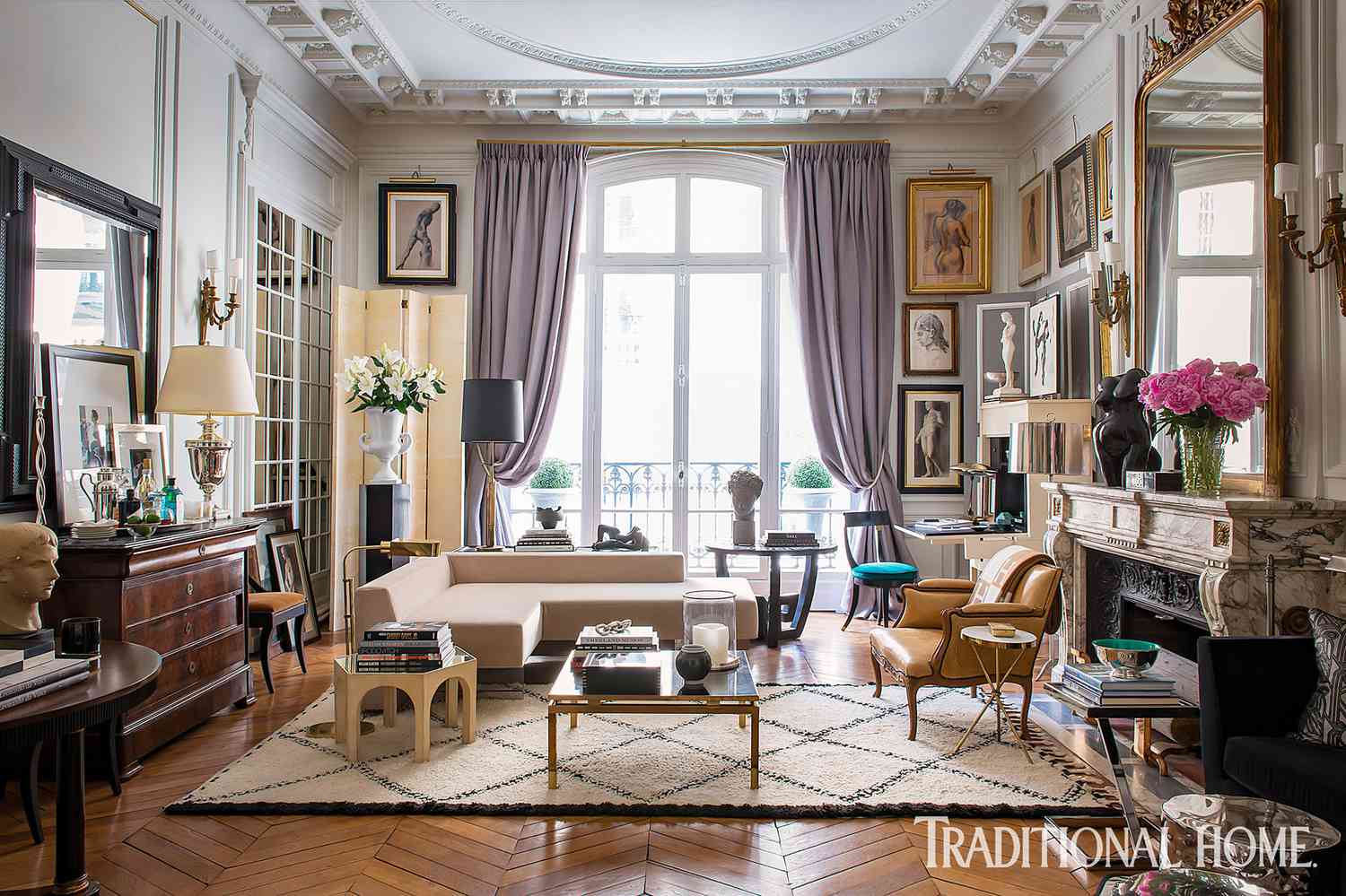 Collected Art and Antiques Lend Authentic Style to an American's Paris  Apartment | Better Homes & Gardens