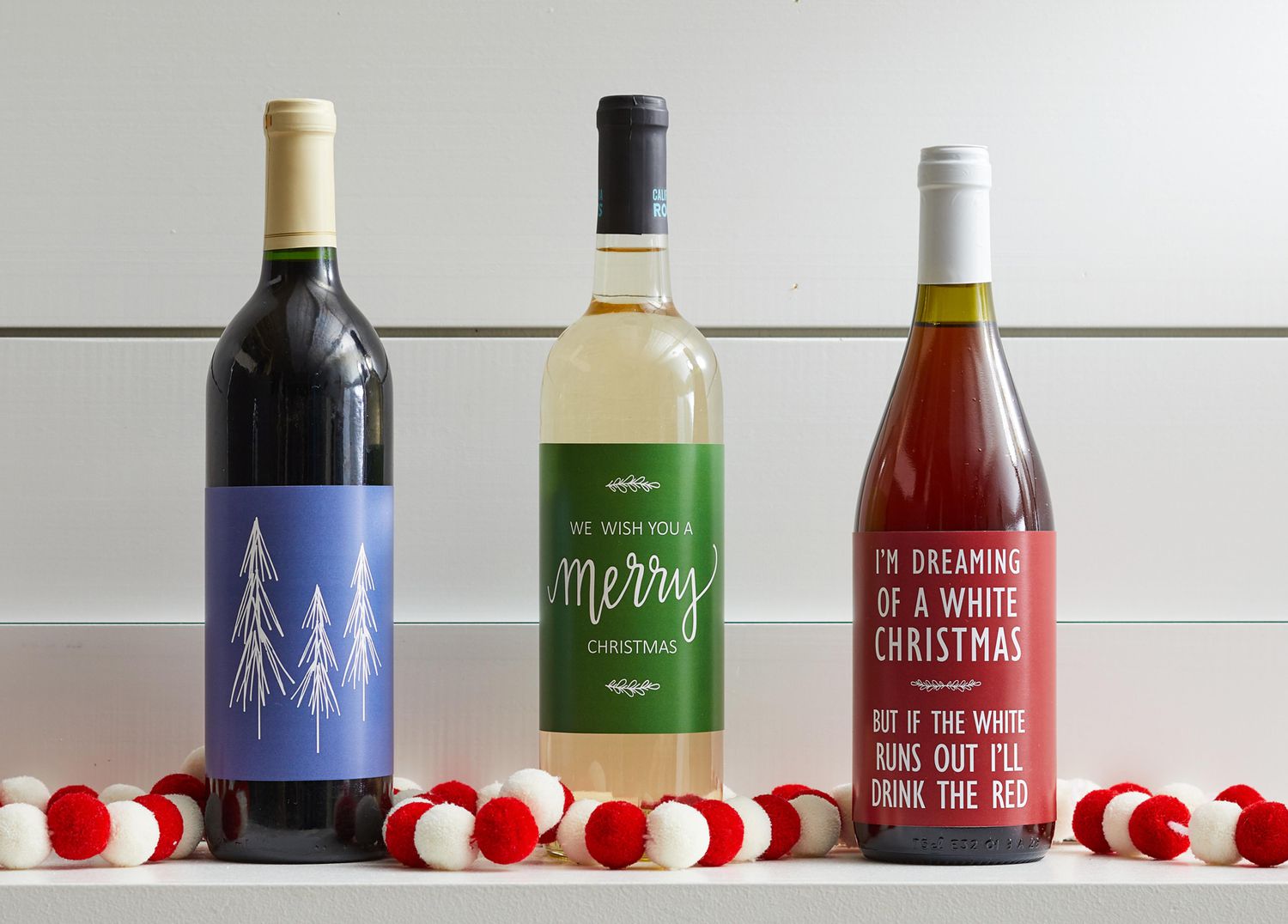 Free Christmas Wine Bottle Labels Better Homes Gardens