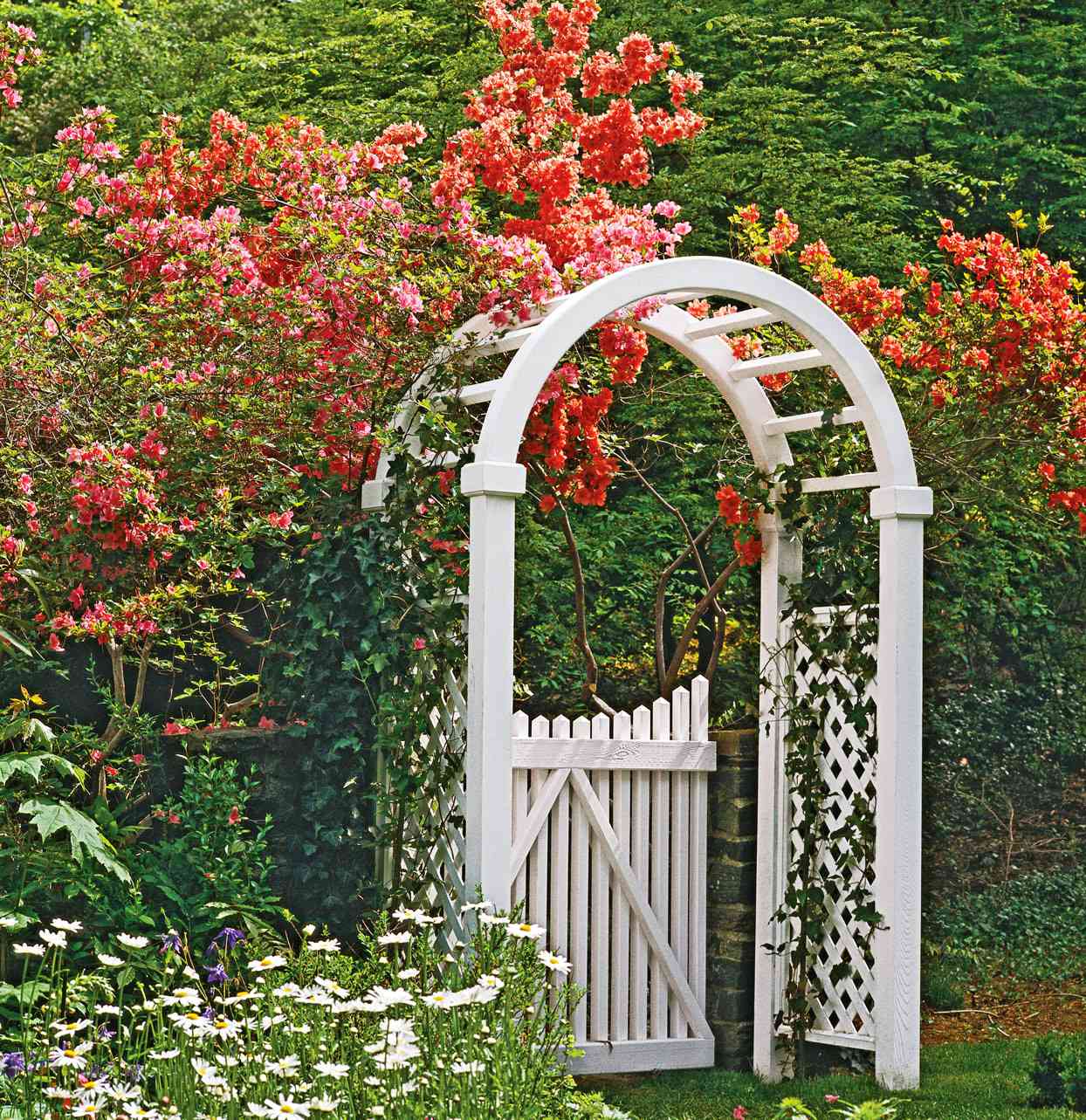 Beautiful Gated Arbor Ideas Better, Iron Garden Trellis With Gate