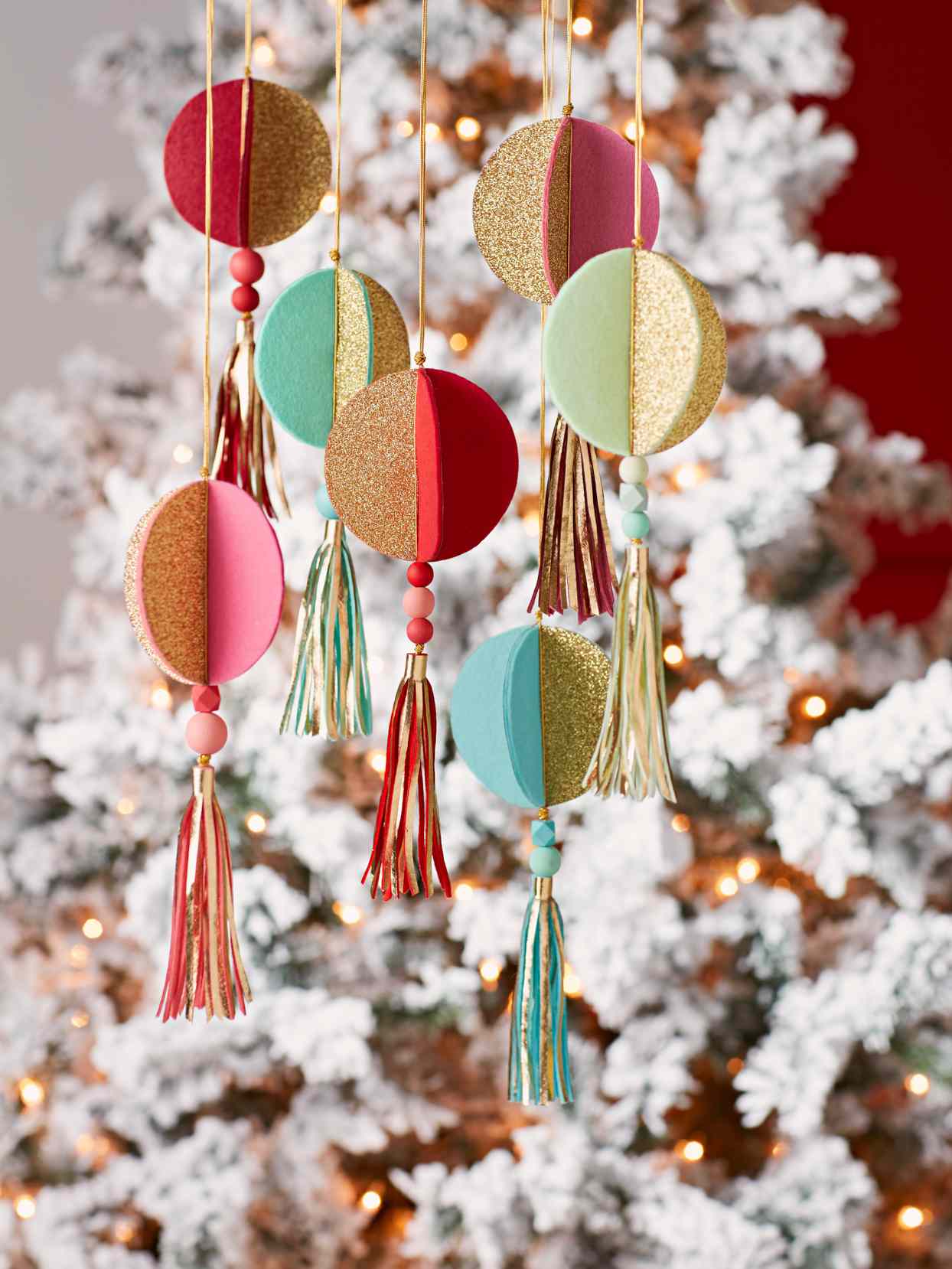 Farmhouse Lantern Barn Chicken Christmas Tree Ornaments Choose Style/Quantity-C