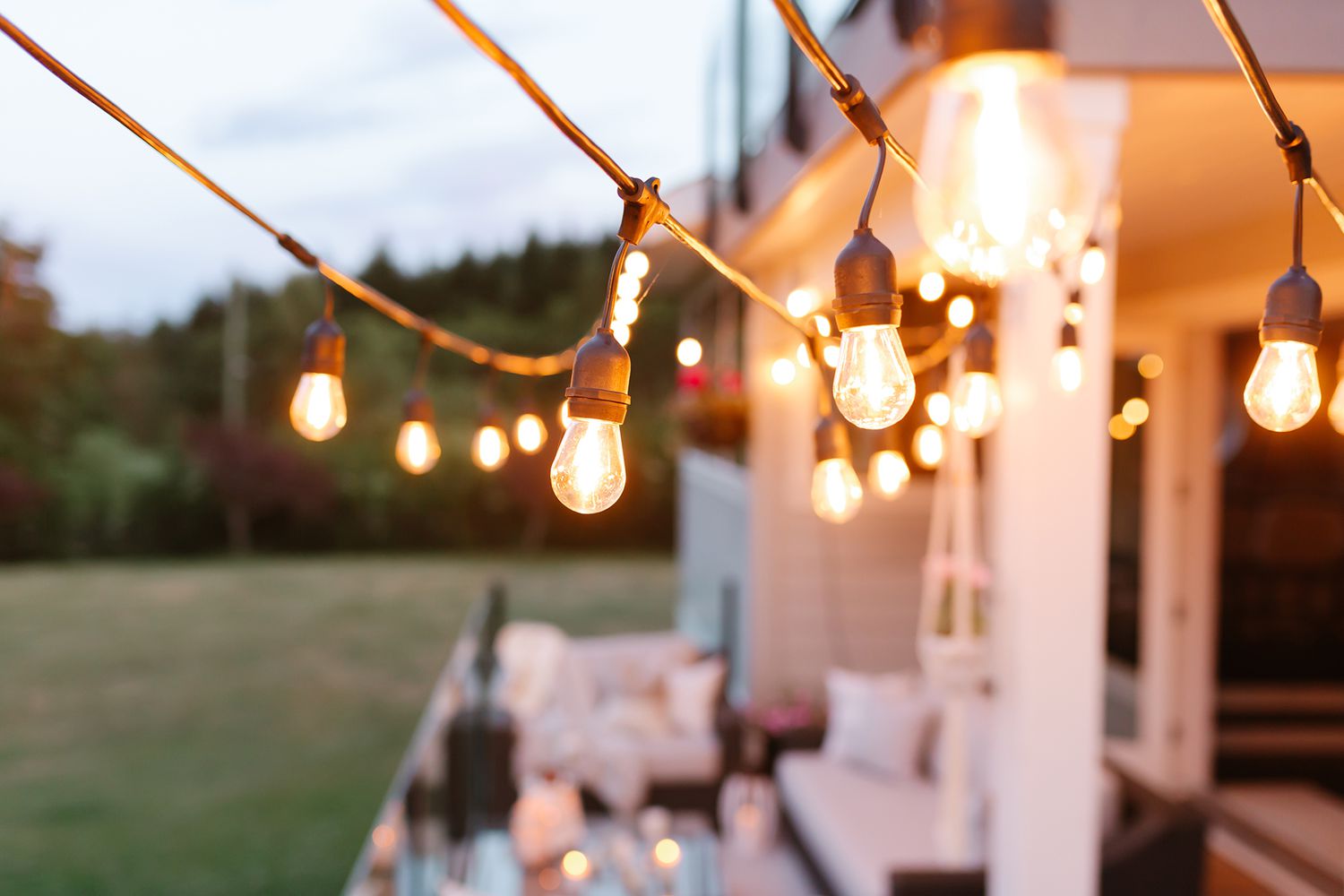 Hanging Solar LED Light Bulbs Fairy Lights for Outdoor Garden Decor Tent Lantern