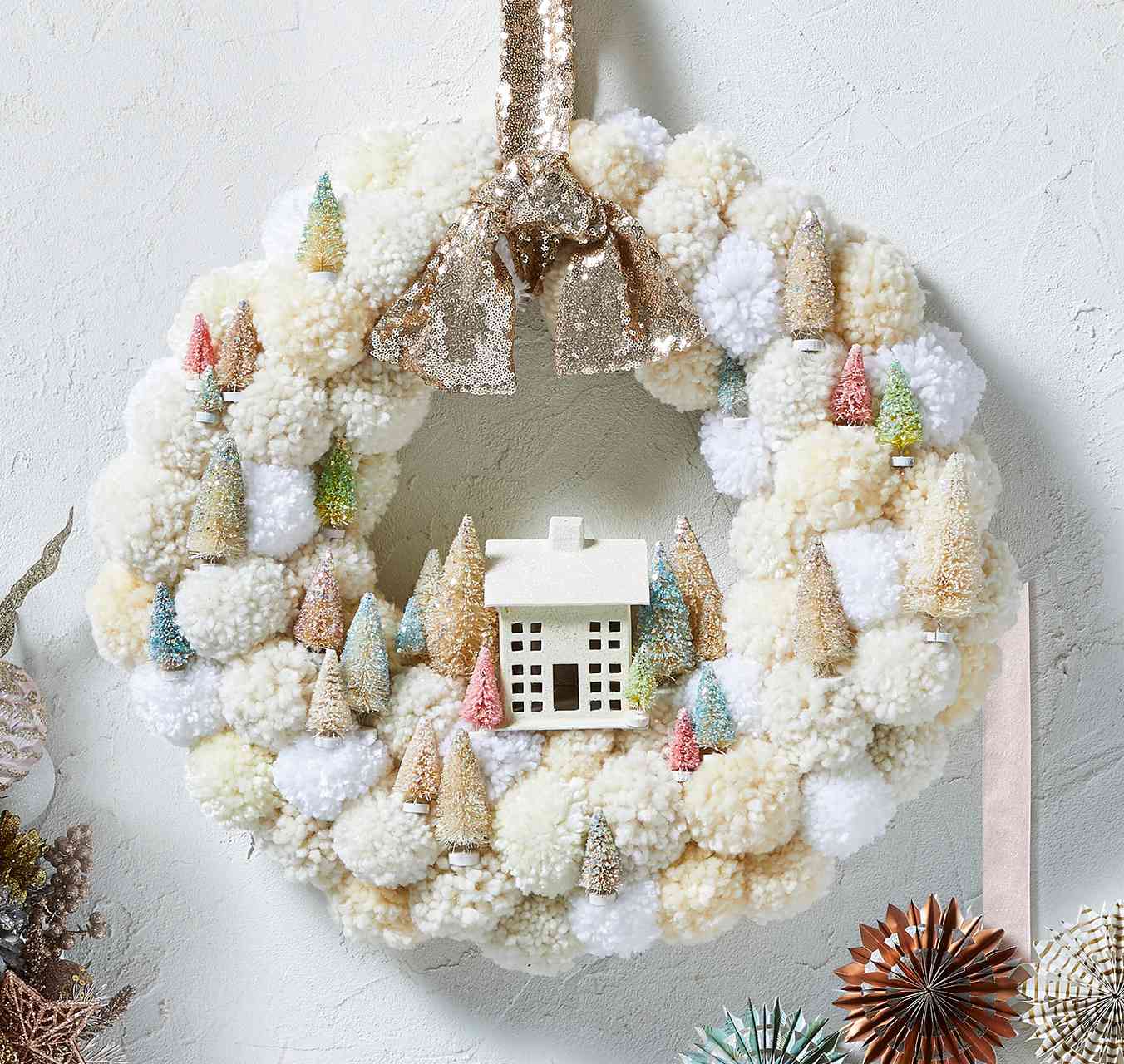 Classic Christmas Wreath Christmas Wreath For Door or For Fireplace Fancy Christmas Wreath Santa Christmas Wreath