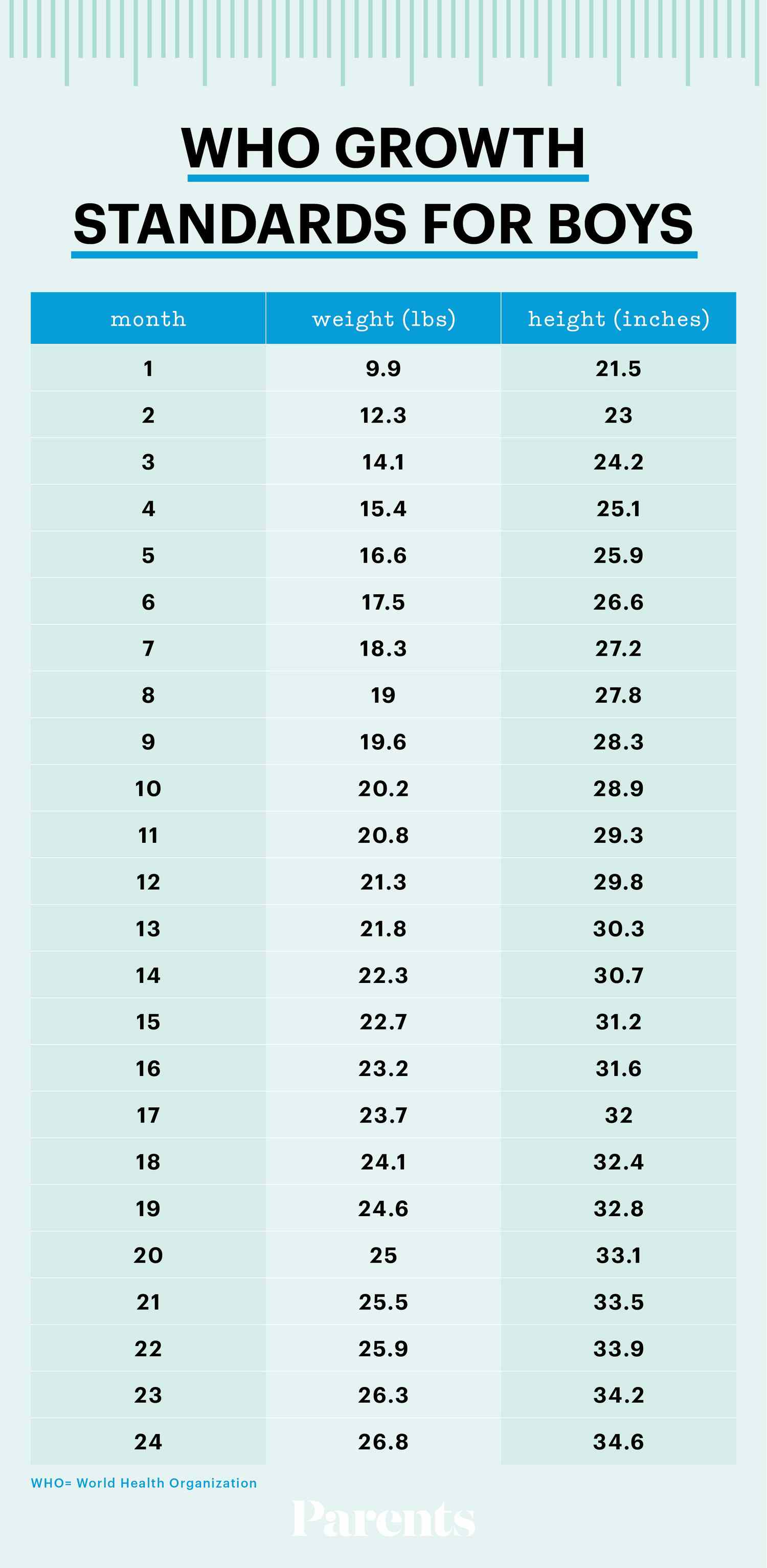 height weight chart for boys - Togo.wpart.co