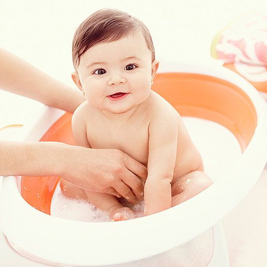 baby in bath