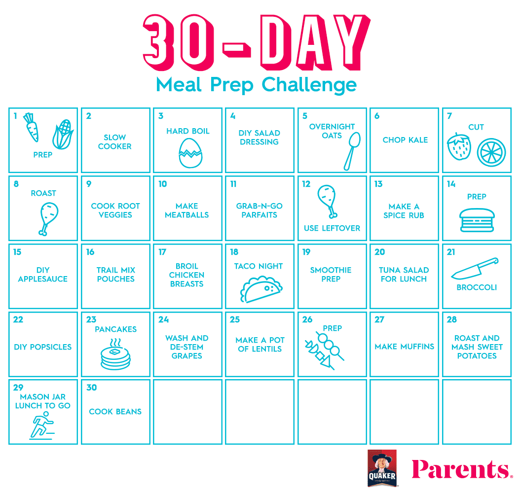 The 30Day Meal Prep Challenge Parents