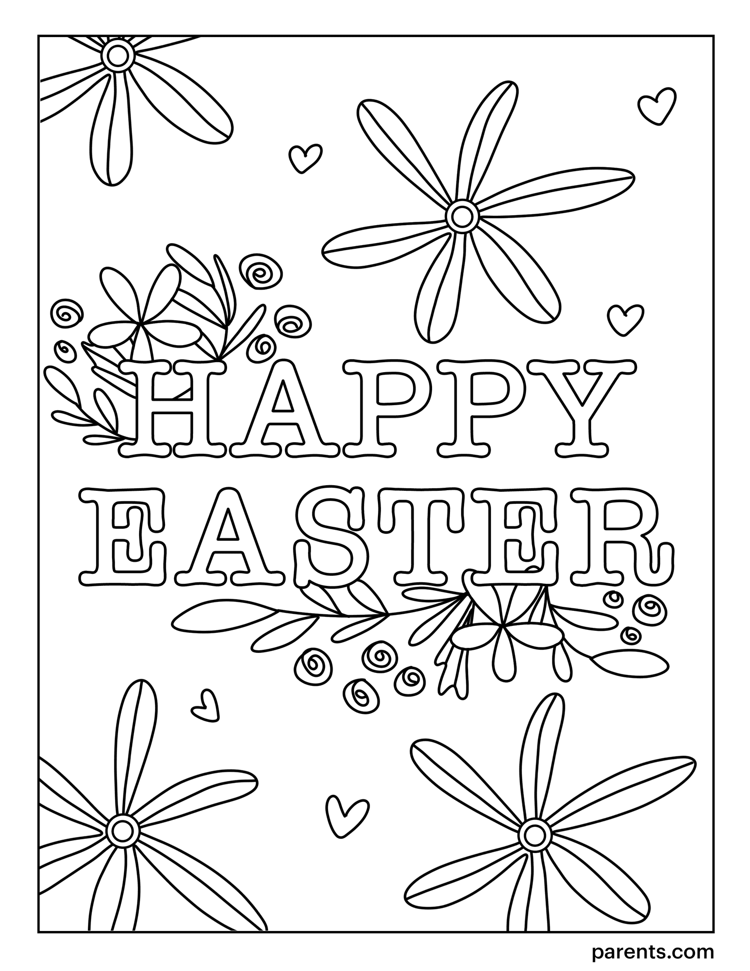 Easter and Spring Kids  Coloring Pages Coloring Activity