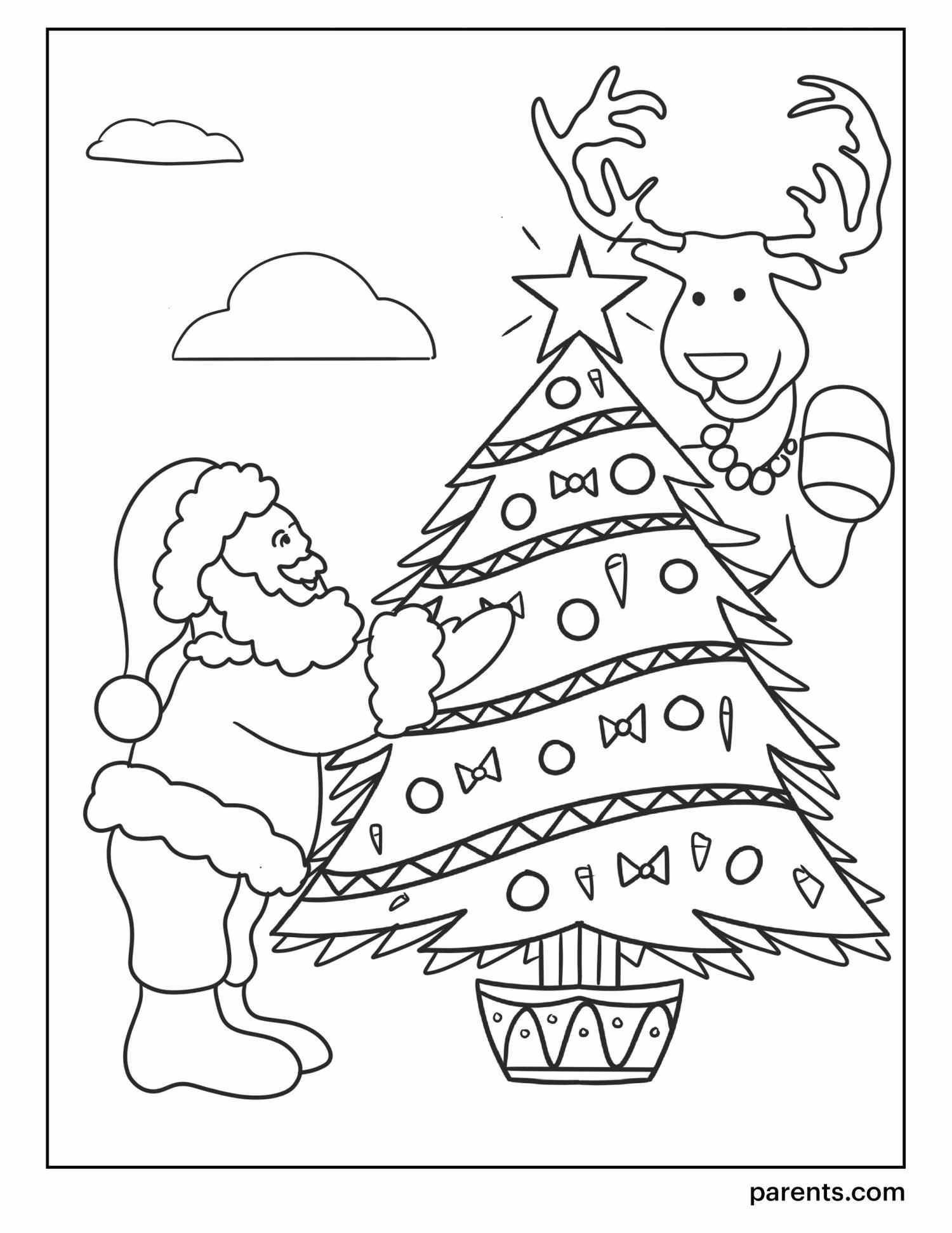 20 Christmas Tree Coloring Pages to Get Kids in the Holiday Spirit ...
