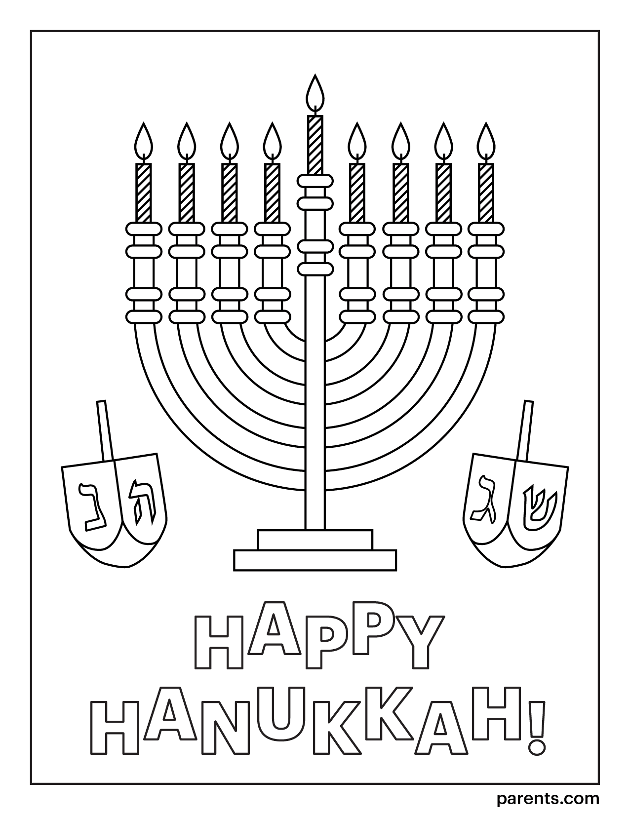20 Printable Hanukkah Coloring Pages for Kids   Parents