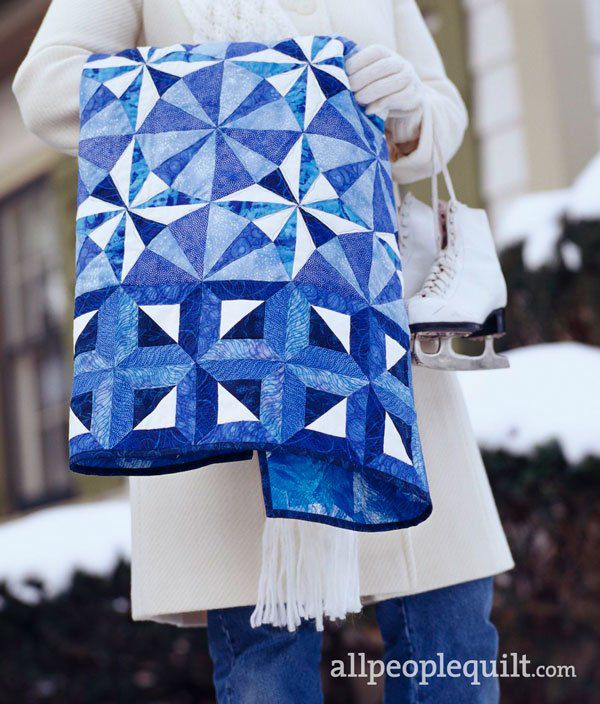 Winter Ice Snowflake Quilt Kit 