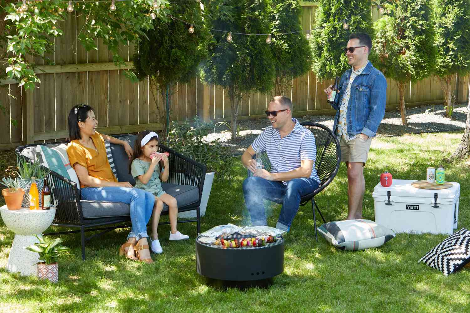 Summer Backyard Firepit Party, What To Wear A Fire Pit Party
