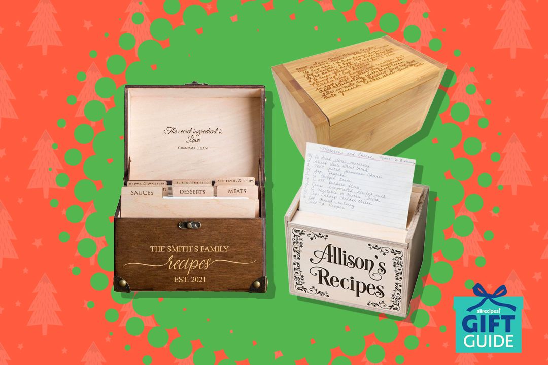 Classic Wood Stain Christmas Box with lid Personalised