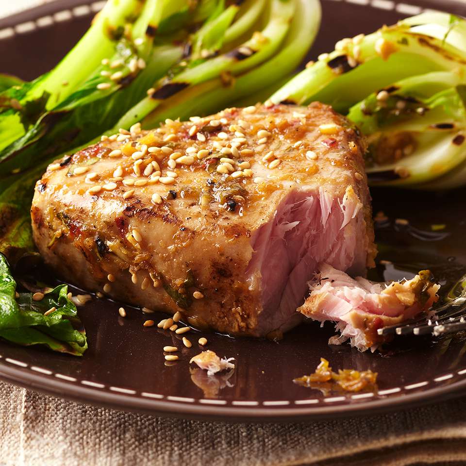 Plank Grilled Tuna Steaks Recipe Eatingwell