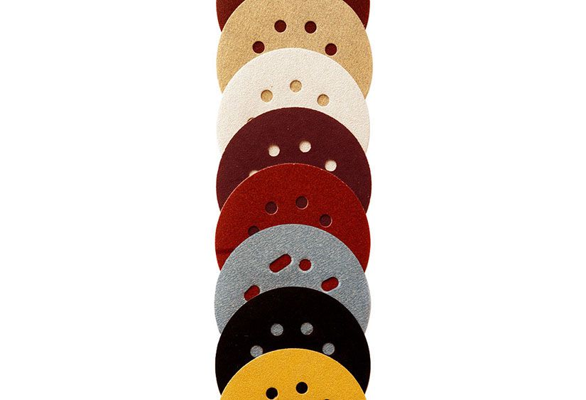 Klingspor 125mm 150mm Hook & Loop Paint Varnish Wood Sanding Discs Sandpaper 