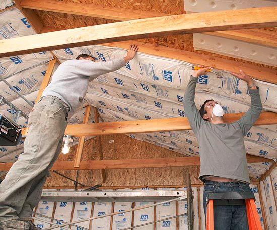 Insulation Never Easier Wood, How To Insulate A Finished Garage Ceiling