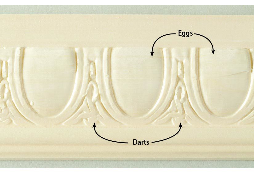 What is egg-and-dart molding? Wood