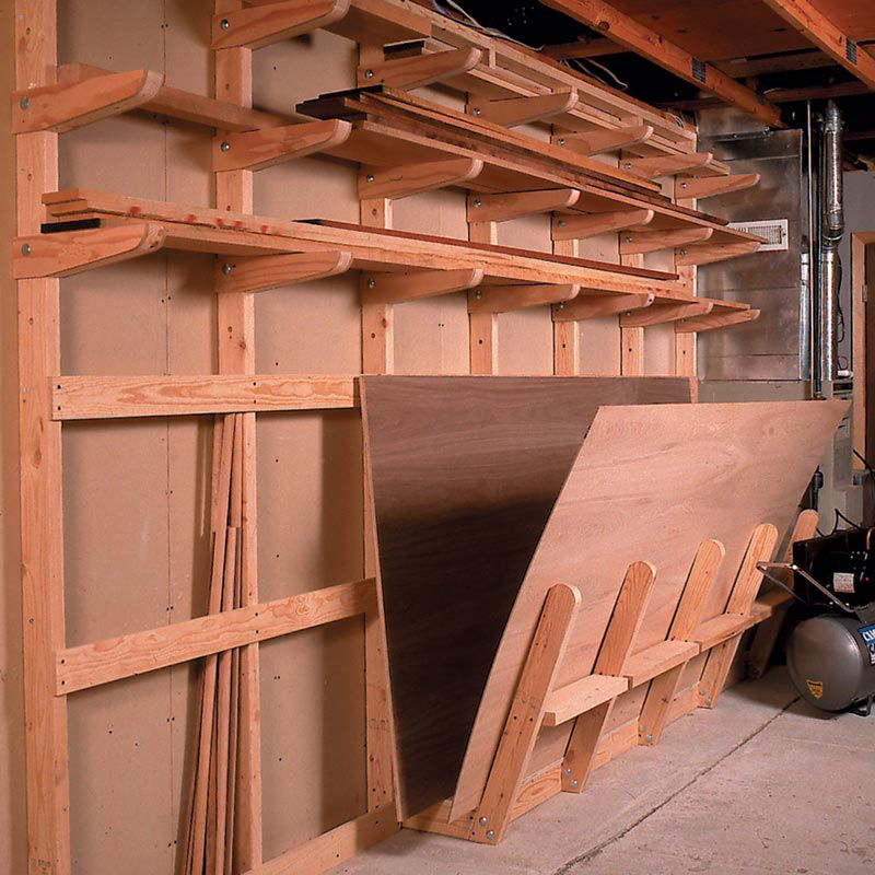 Lumber Storage Rack Woodworking Plan Wood, Wood Storage Rack Ideas