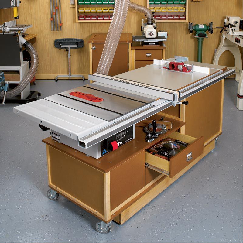Mobile Sawing Routing Center Woodworking Plan Wood