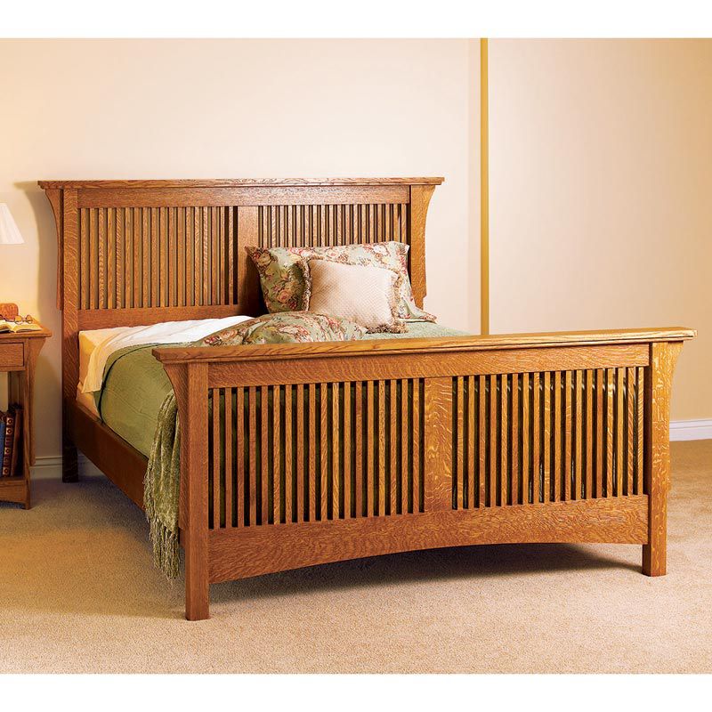 Arts And Crafts Bed Mission Style, Bed Headboard Woodworking Plans