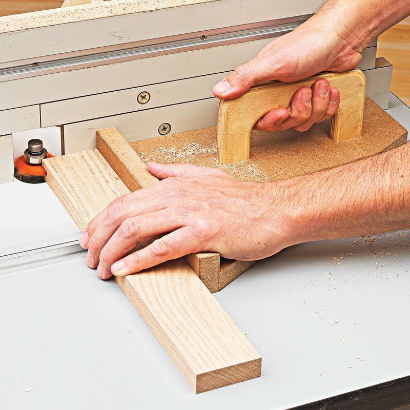 Right-Angle Router-Table Push Pad Plan |