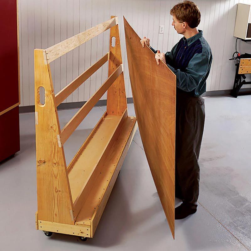 Roll Around Plywood Cart Woodworking, Wood Storage Cart Plans