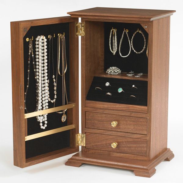 A Jewelry Chest Woodworking Plan, Small Wooden Jewelry Box Plans