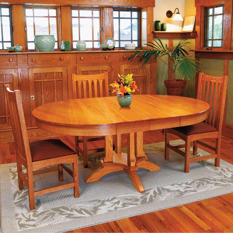Dining Table Woodworking Plan Wood, Mission Style Dining Room Furniture Plans