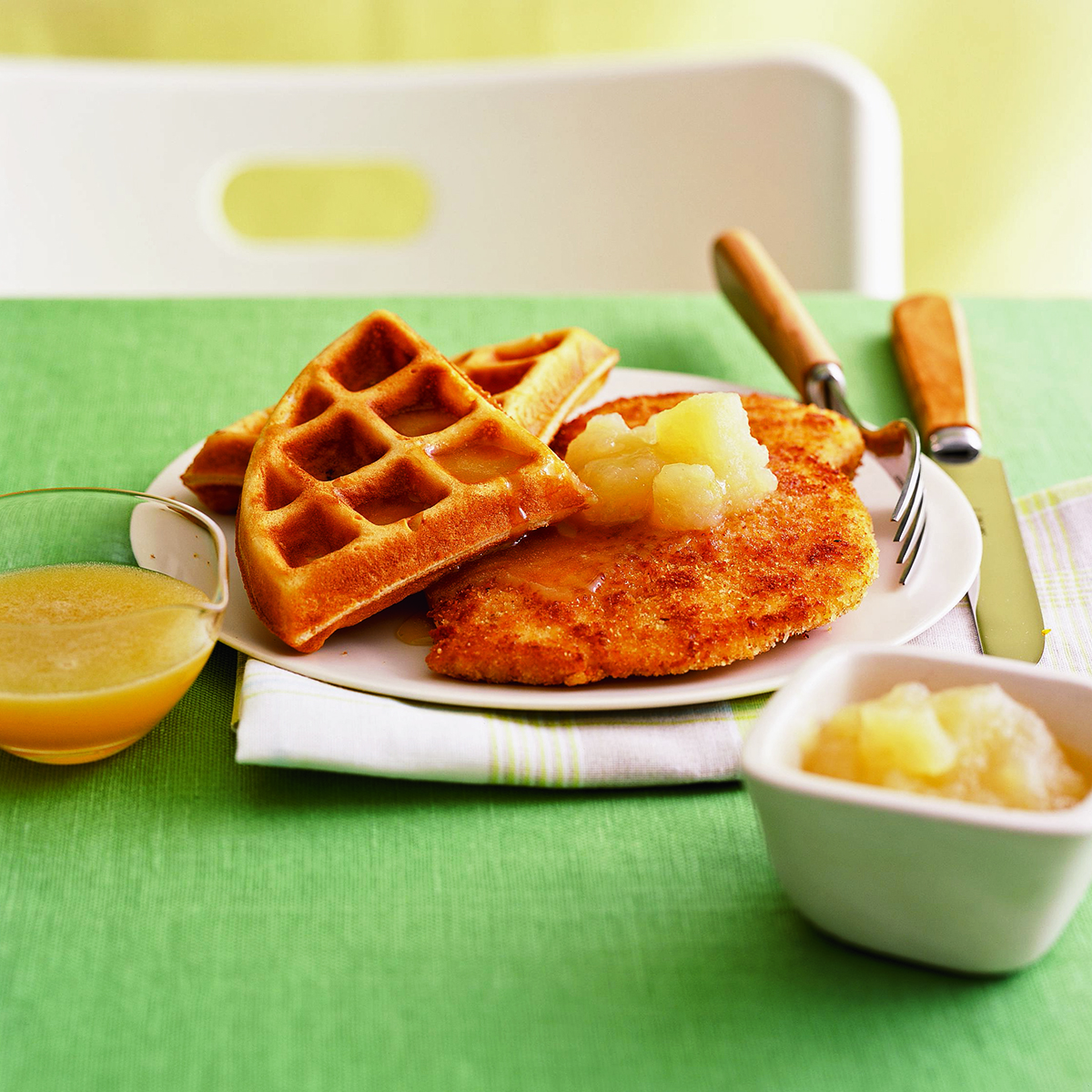 Chicken And Honey Buttered Waffles Recipe Rachael Ray In Season